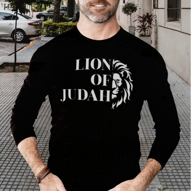 Camiseta León de la moderna acuarela T-Shirt de Judah (Lion of Judah Modern Watercolor T-Shirt)