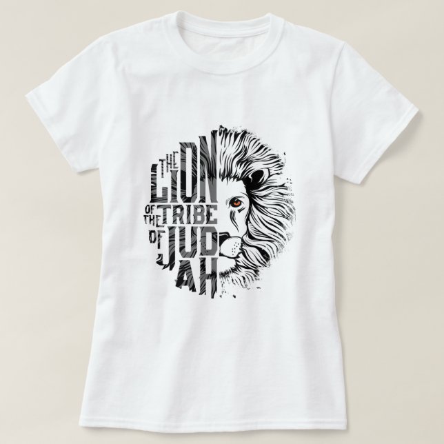 Camiseta León de la tribu de Judá Religioso Gráfico cristia (Diseño del anverso)