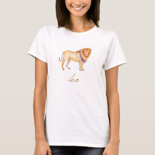 Camiseta León de Leo de la acuarela