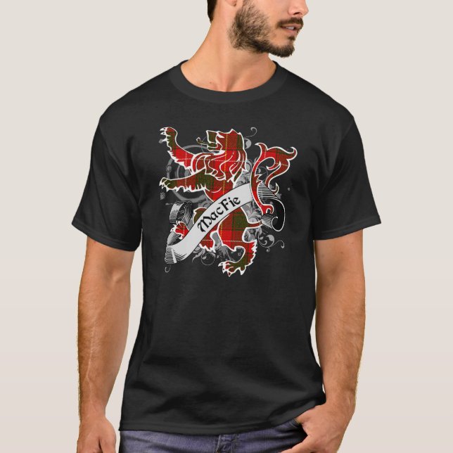 Camiseta León de MacFie Tartan (Anverso)