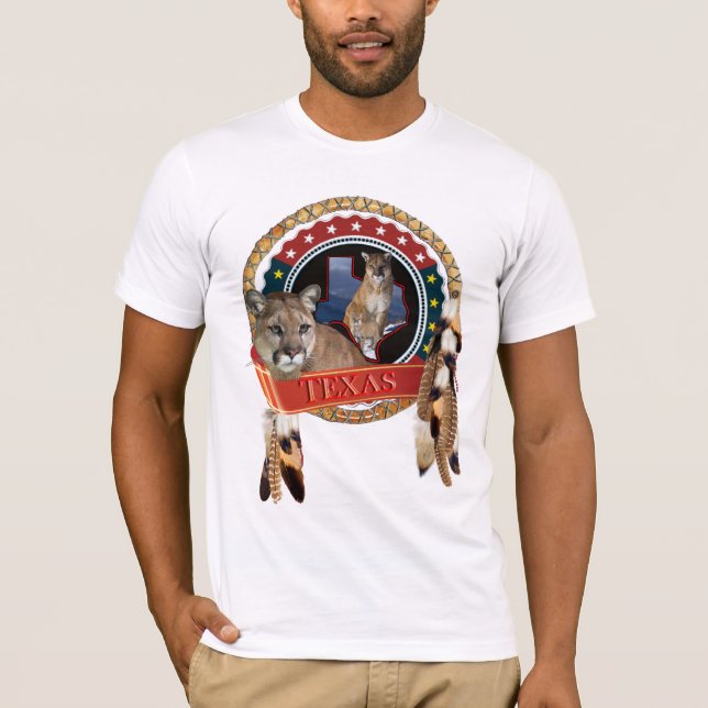 Camiseta León de montaña de Texas (Anverso)
