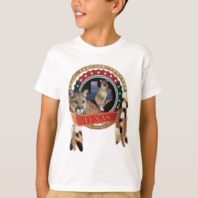 Camiseta León de montaña de Texas (Anverso)