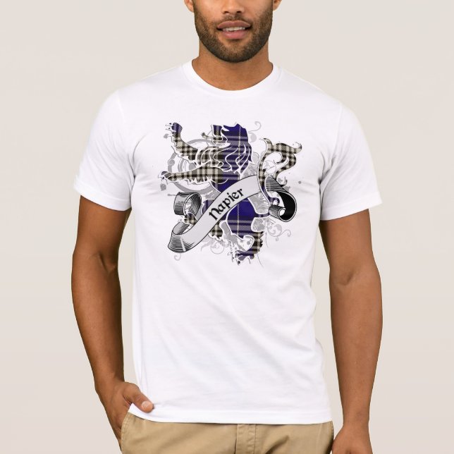 Camiseta León de Napier Tartan (Anverso)