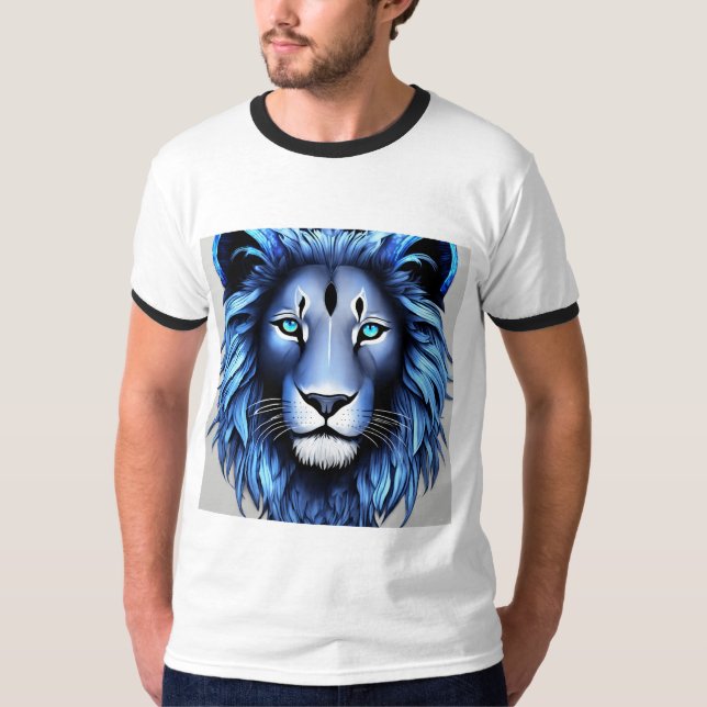 Camiseta León de ojos azules (Anverso)