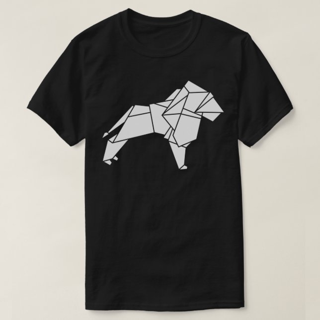 Camiseta León de origami (Diseño del anverso)