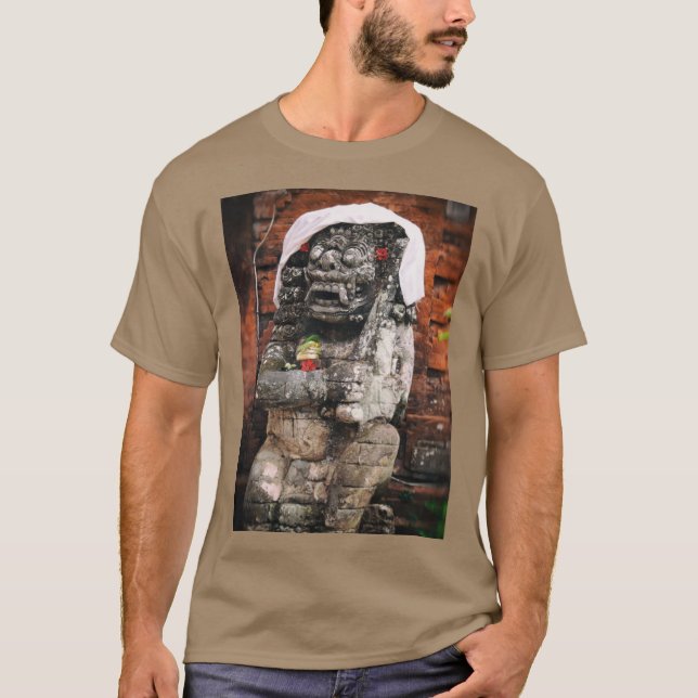 Camiseta León de piedra de Bali (Anverso)