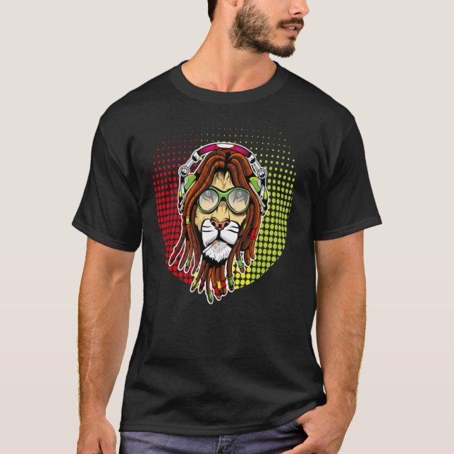 Camiseta León de Rastafari (Anverso)