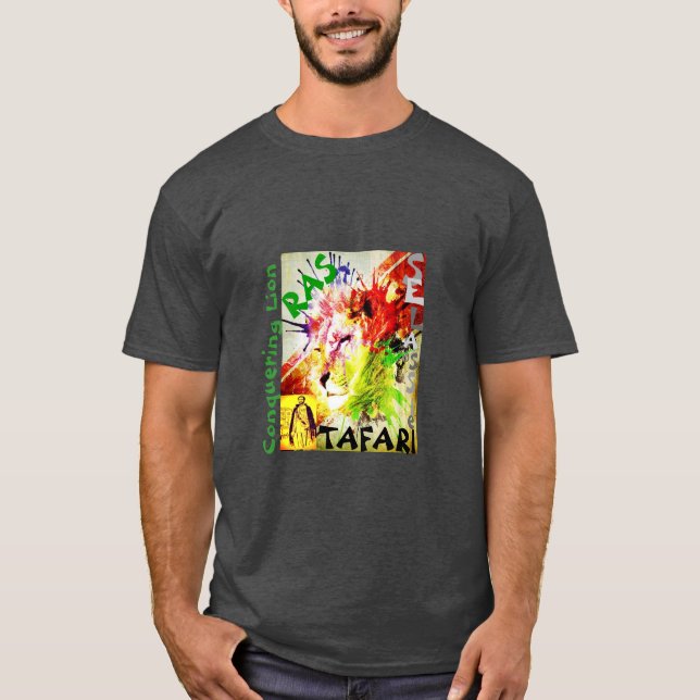 Camiseta León de Rastafari Selassie de Judah (Anverso)