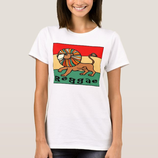 Camiseta León de reggae (Anverso)