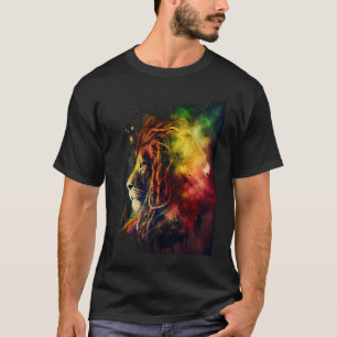 Camiseta León de Reggae Música Rastafari Libertad Sión Jama