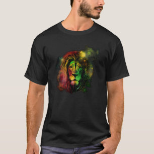 Camiseta León de Reggae Música Rastafari Libertad Sión Jama