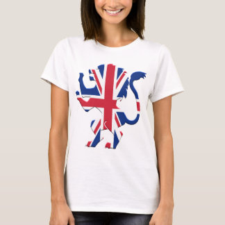 Camiseta León de Union Jack desenfrenado