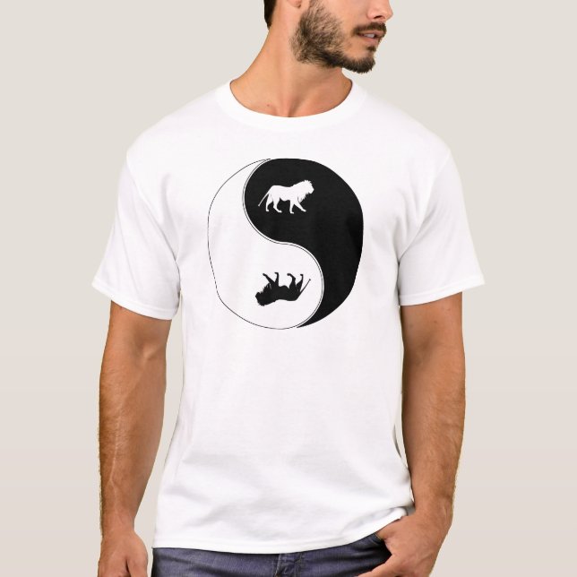 Camiseta León de Yin Yang (Anverso)