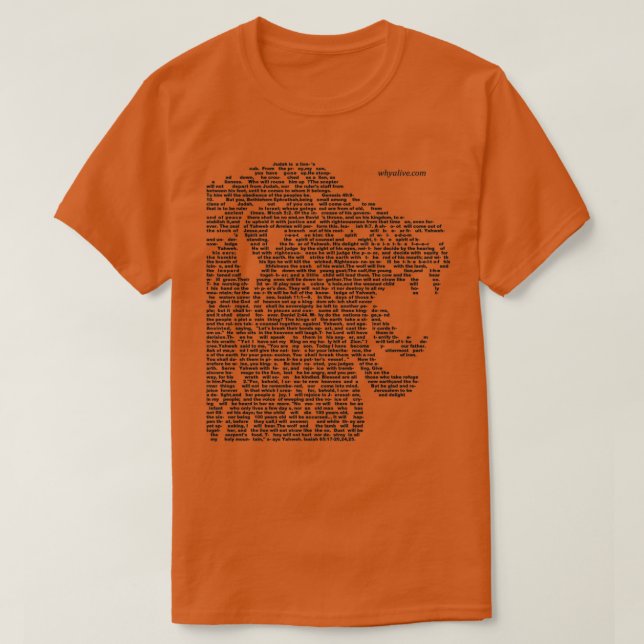 Camiseta León de Yuda Judá sobre blanco (Diseño del anverso)