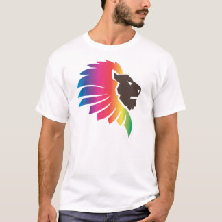 Camiseta León del arco iris