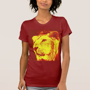 Camiseta León del arte pop