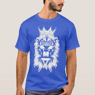 Camiseta León del Rey de la Corona rugiendo león