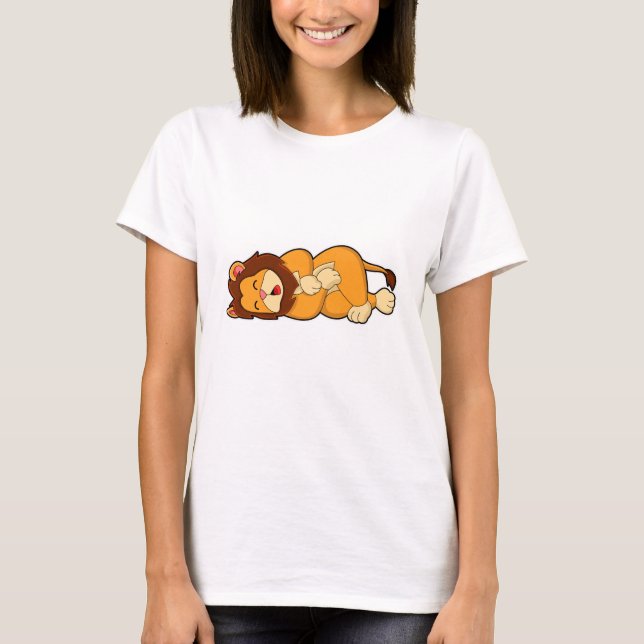 Camiseta León durmiendo (Anverso)