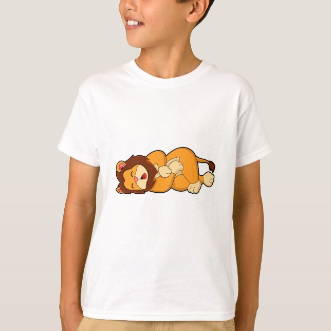 Camiseta León durmiendo (Anverso)