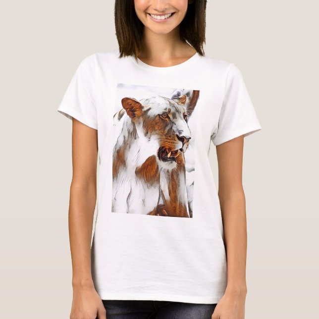 Camiseta León editada digitalmente (Anverso)
