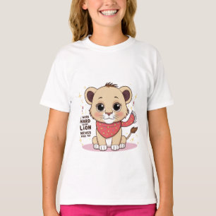 Camiseta León Emocionado - Jugador Jumping Lion Cub Camiset