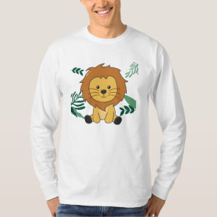 Camiseta León En La Selva Cute Animales Para Niños Leones