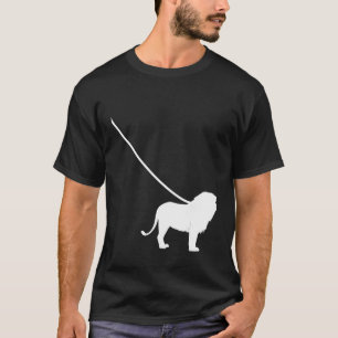 Camiseta León en una cortina animal mamífero africano