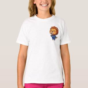 Camiseta León Entrenador Silbando Chibi Niños