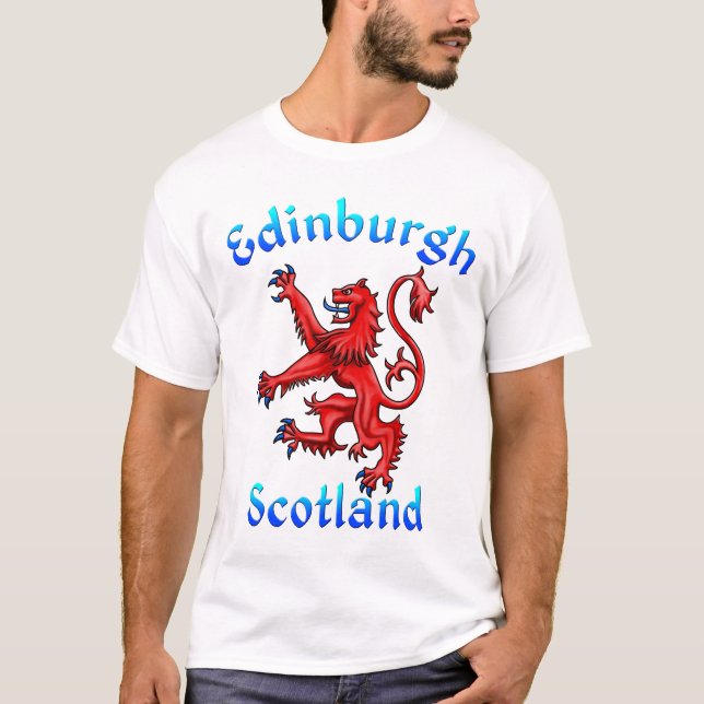 Camiseta León escocés de Edimburgo Rampant Bandera escocesa (Anverso)