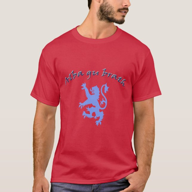 Camiseta León escocés de la independencia del brath Alba de (Anverso)