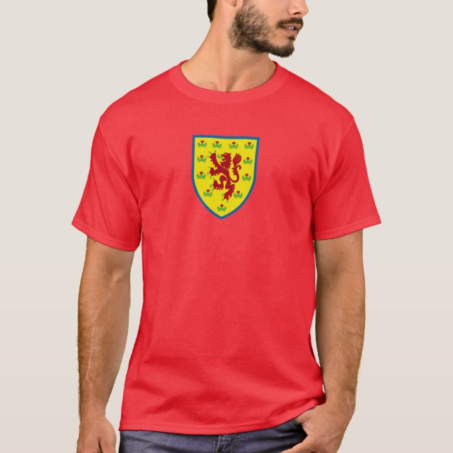 Camiseta León escocés desenfrenado (Anverso)