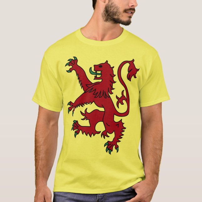 Camiseta León escocés desenfrenado (Anverso)