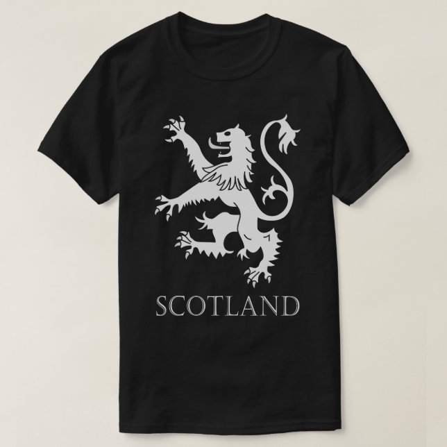 Camiseta León escocés Rampant Escocia Brazos de abrigo (Diseño del anverso)