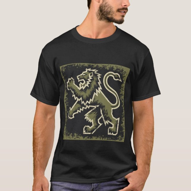 Camiseta León estilizado (Anverso)