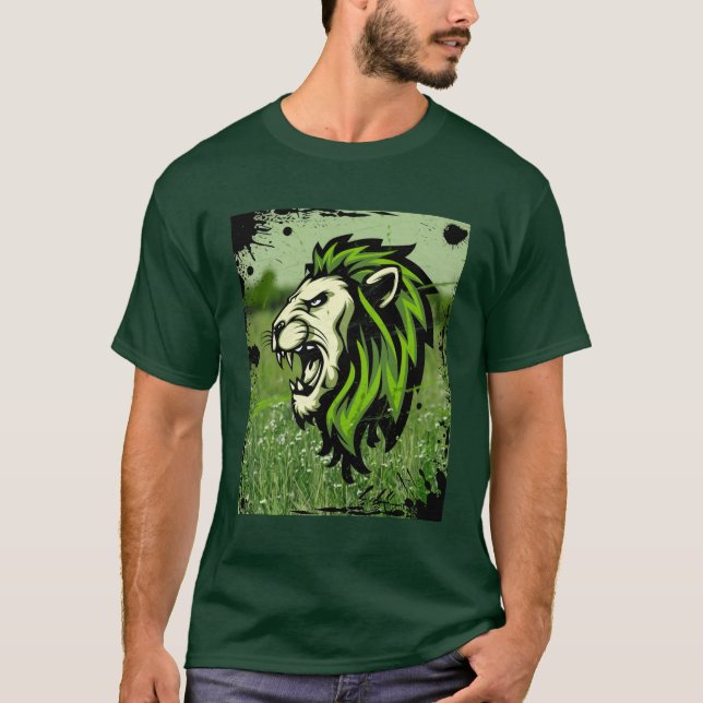 Camiseta León estilizado (Anverso)
