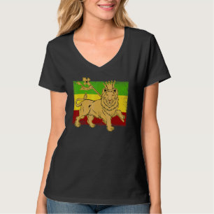Camiseta León Etíope Bandera De Etiopía Reggae Concierto Ja