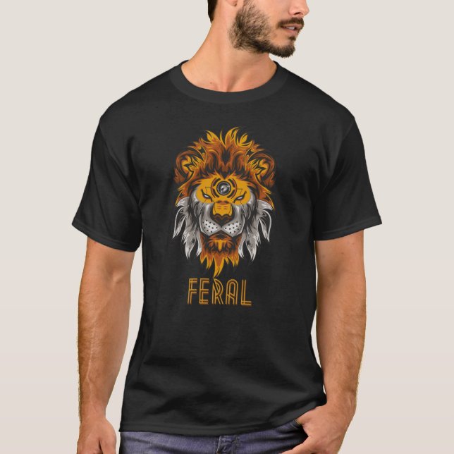 Camiseta León feral (Anverso)