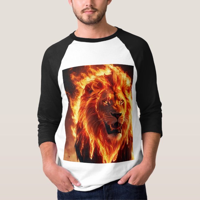 Camiseta León Fiero Fuego León (Anverso)