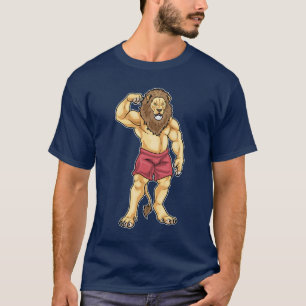 Camiseta León Fisiculturista Culturismo