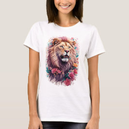 Camiseta León floral