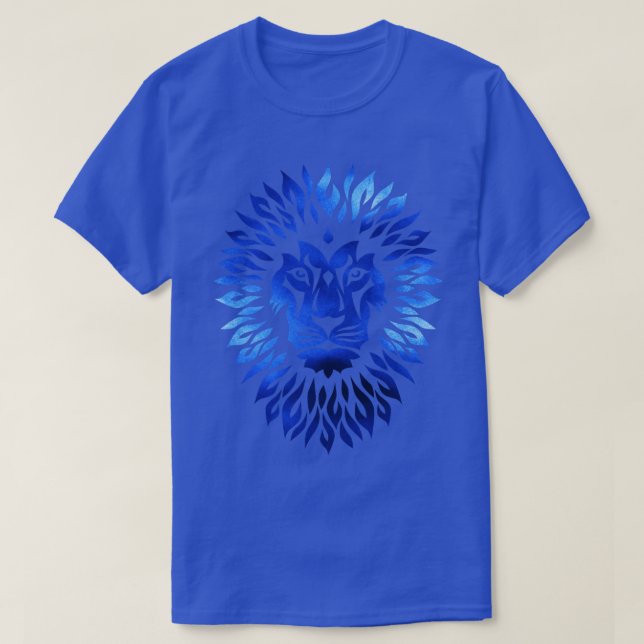 Camiseta León Geométrico (Diseño del anverso)
