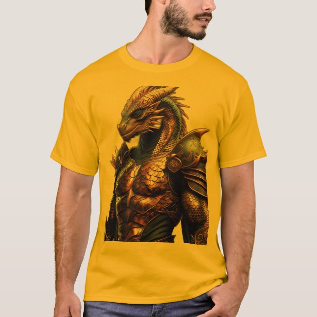 Camiseta León geométrico tribal con patrón inspirado en dra (Anverso)