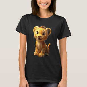 Camiseta León Gran Gato Joven Lindo León Leones Melena Amor