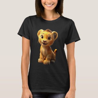 Camiseta León Gran Gato Joven Lindo León Leones Melena Amor