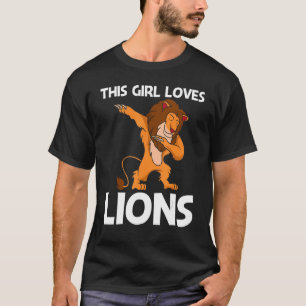 Camiseta León Guay Para Chicas Niños Jungle Safari Animal