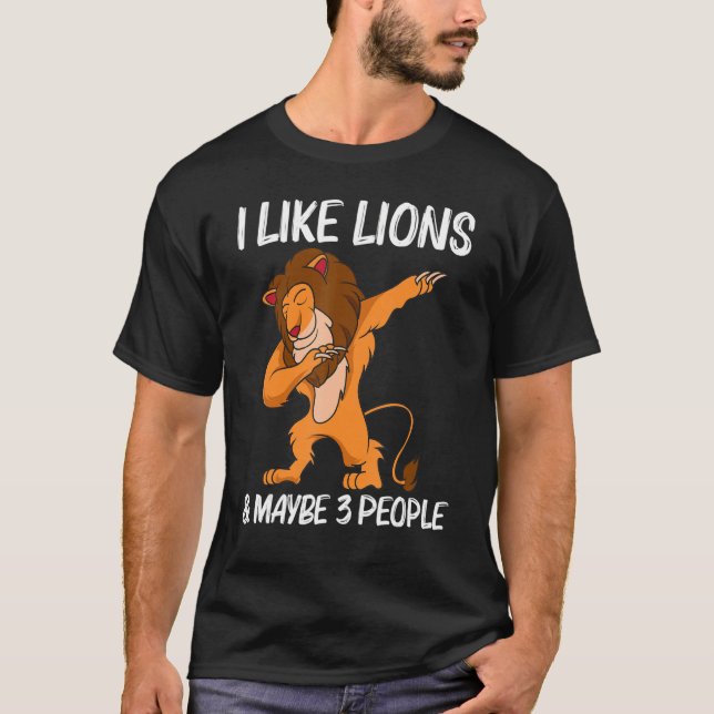 Camiseta León Guay Para Hombres Mujeres Jungla Animal Safar (Anverso)