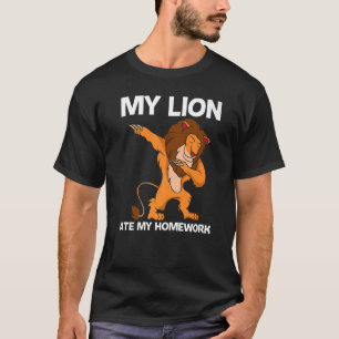 Camiseta León Guay Para Niños Animales Safari Jungla