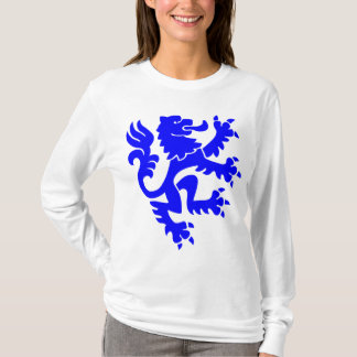 Camiseta León heráldico 01 - Azul