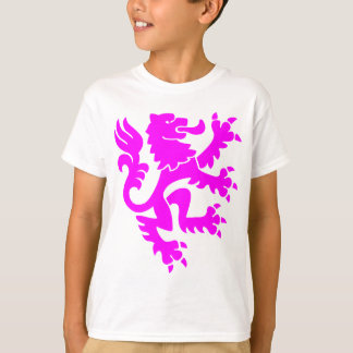 Camiseta León heráldico 01 - Magenta