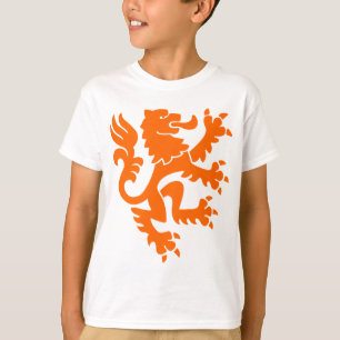 Camiseta León heráldico 01 - Naranja